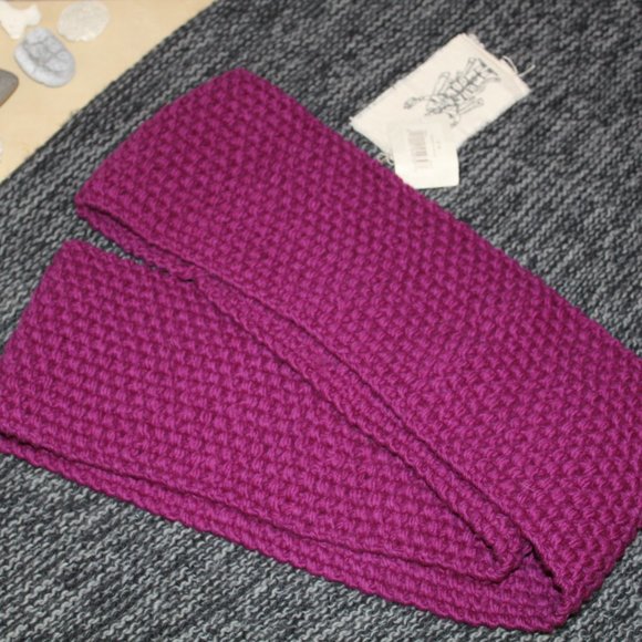 💥 HM Nepali Merino Popcorn Infinity Scarf Raisin - Picture 2 of 3